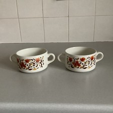 2 X Vintage Soup Bowls With Handles