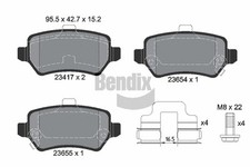 REAR BRAKE PAD SET DISC BRAKE FITS: VAUXHALL MERIVA MK II 1.7 CDTI/1.4/1.7 CD
