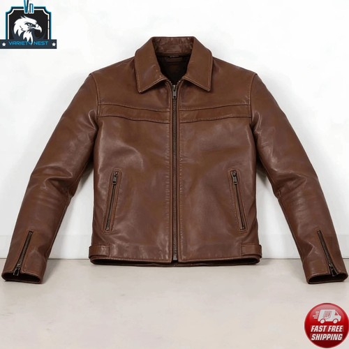 Men brown leather - brown,