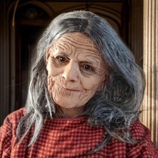 Halloween Mask Old Lady Witch Demon Horror Latex Fancy Dress Cosplay Props