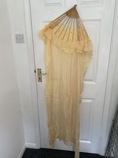 Silk Fan veil, pale yellow