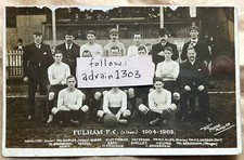 FULHAM FC FOOTBALL CLUB ‘A - TEAM’ 1904-05 RPPC Staff Players & Names/ Moyse