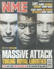 SFBK84 15X11 NEW MUSICAL EXPRESS COVER PAGE 5/12/1998 MASSIVE ATTACK