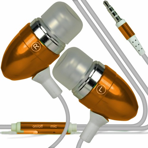 Orange aluminium stereo - stereo, in