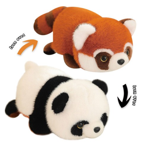 Reversible panda plush toy - reversible,