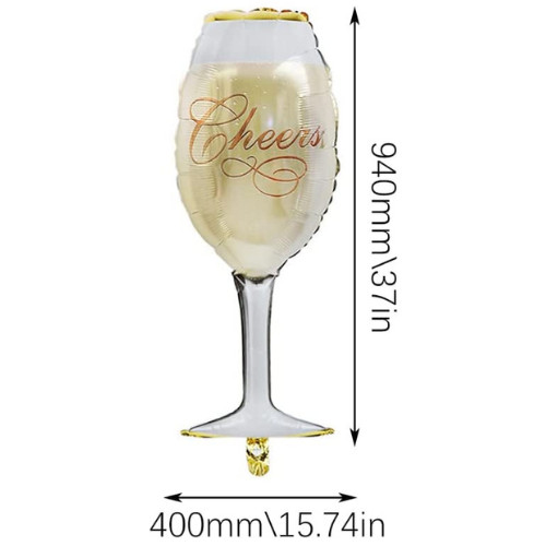 Inch champagne bottle - inch,