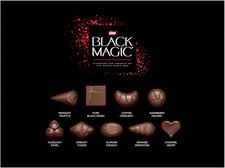 Black magic dark chocolate - black,