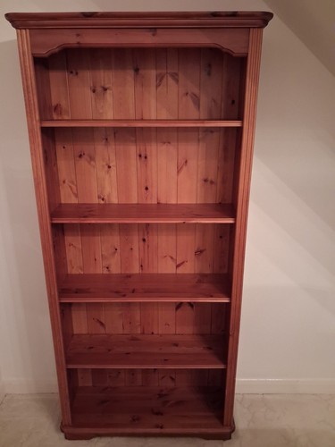 Pine bookcase shelving - shelving, unit