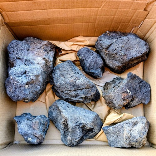Black lava rock 9kg aquarium - 9kg,