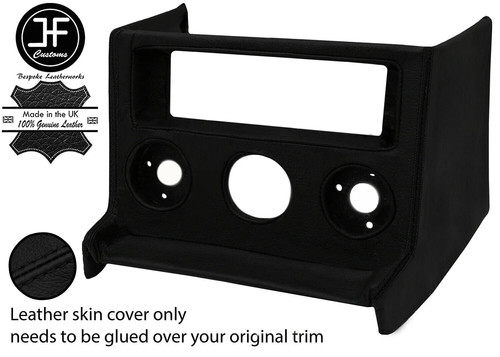 Black stitching centre console - black,