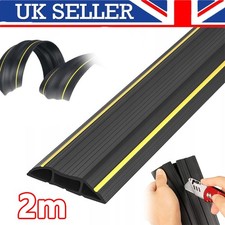 Floor Cable Cover Protector | Rubber Heavy Duty Trunking | Wire Lead Trip Bumper