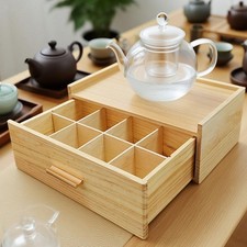 Wooden Tea Bag Organizer Tea