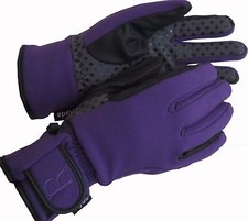 Ryda Ladies Softshell Waterproof Fully Lined Yard Gloves Winter Horse Riding