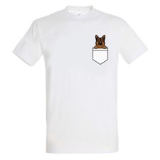 POCKET PUPPY, DOG POCKET KIDS WHITE T-SHIRT, Choose your own breed, Dog Lovers