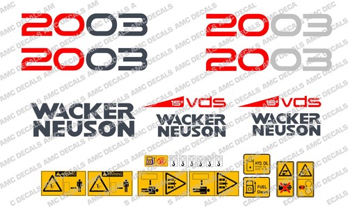 Neuson 2003 digger decals - neuson,