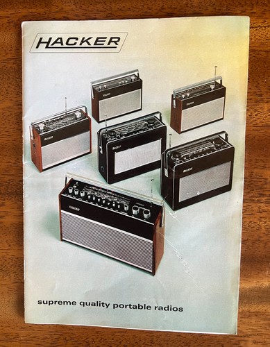 1972 hacker transistor radio - hacker,