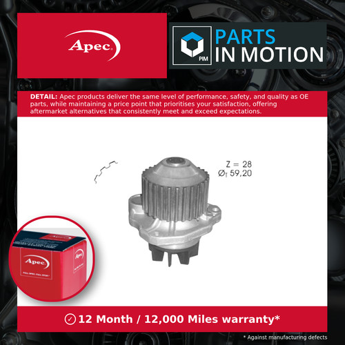 Water pump awp1139 apec - pump,