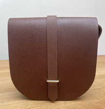 The Cambridge Satchel Co Small Brown Leather Saddle bag 19 x 19 x 8cm New unused