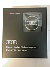4M8071006A - Genuine Audi Rings Dynamic Alloy Wheel Centre Hub Cap set
