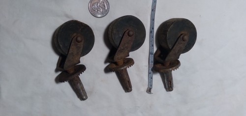 Vintage old wheels casters - 3,