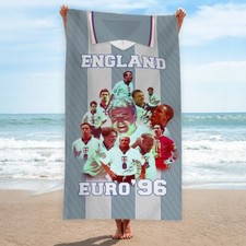 ENGLAND | Euro's | Beach Towel | Retro Football | Holiday Towel | Euro 1996 Art