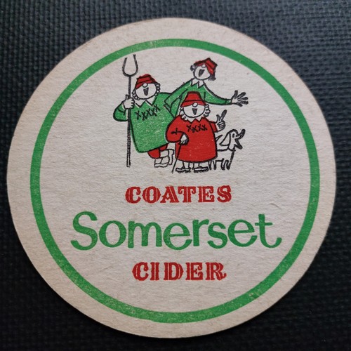 Coates cider beer mat cat - cider,