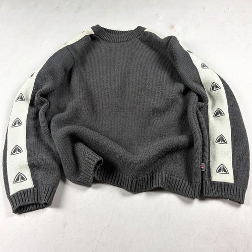 Vintage knit sweater - knit, grey