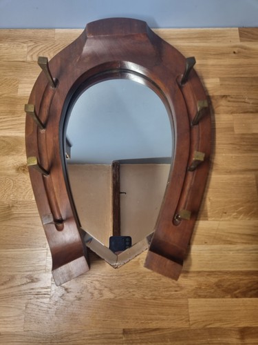 Mahogany and brass - and, horseshoe
