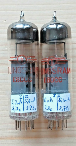 Matched pair e80cc tungsram - pair,