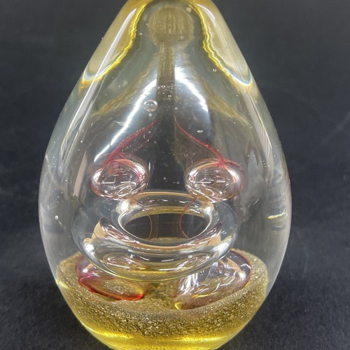 Vintage art glass paperweight - art,