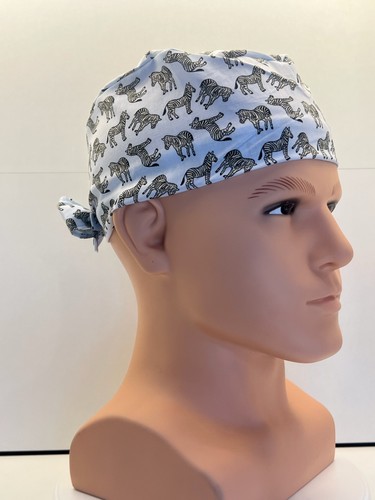 Blue zebras cotton tie - zebras,