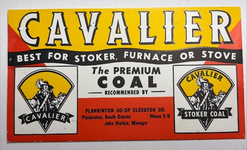 Cavalier coal ink blotter - coal, mini