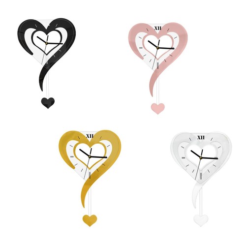 Heart shaped wall - heart, clock