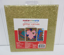 Lot of 4 Glitter Canvas 6”x