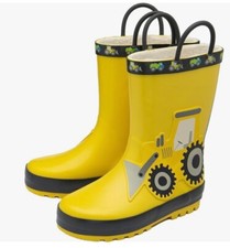 NorthSole childrens yellow little builder wellington rain boots uk size 2