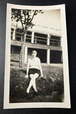 1930s Woman Lady Lying Grass