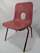 Vintage Hille Robin Day Style Childrens Chair Red 1970s Size B, Made in Britain