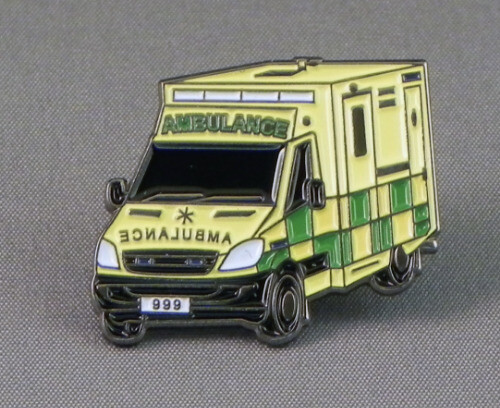 Ambulance vehicle enamel pin - vehicle,