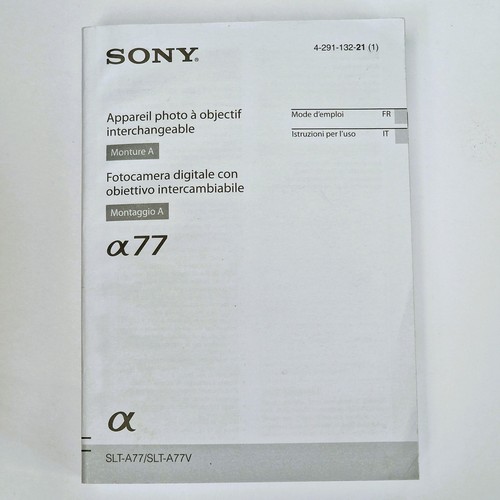 Sony alpha a77 camera - sony,