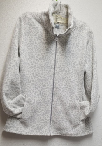 Women leopard print fleece - print,