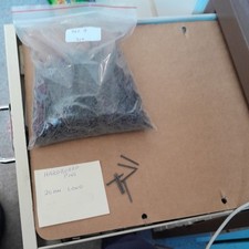 20mm hardboard nails 250 grams £1.60, 500 grams £3.00