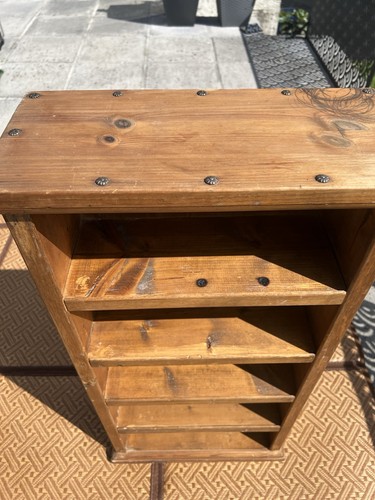 Antique pine bookshelf small - pine,