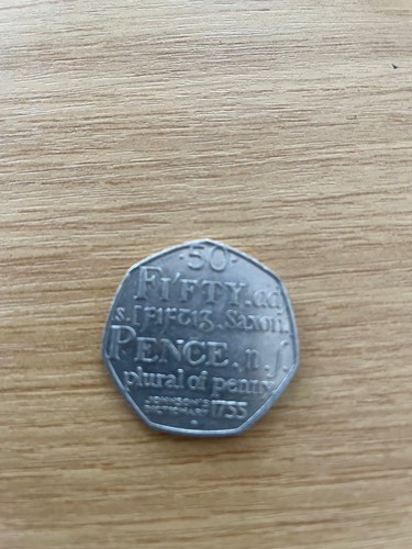 2005 50p fifty - 2005, fifty-pence