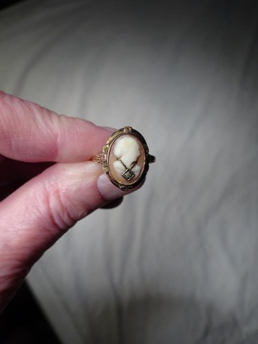 Antique cameo ring 10k - 10k, yellow
