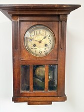 Antique Wall Clock Wood And