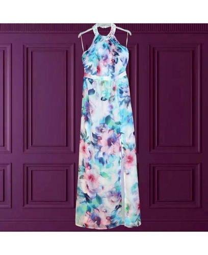 Lipsy blue floral chiffon - lipsy,