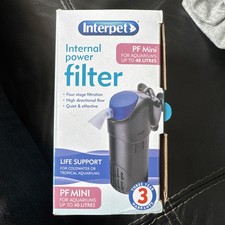 Interpet PF Mini Aquarium Fish Tank Internal Power Filter - 4 Stage Filtration