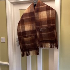 Wool Scarf Layer Wrap Shawl With Pockets