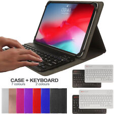Universal Leather Case & BT KEYBOARD for 7 8 10 10.1 10.2 10.5 11 Inch Tablets