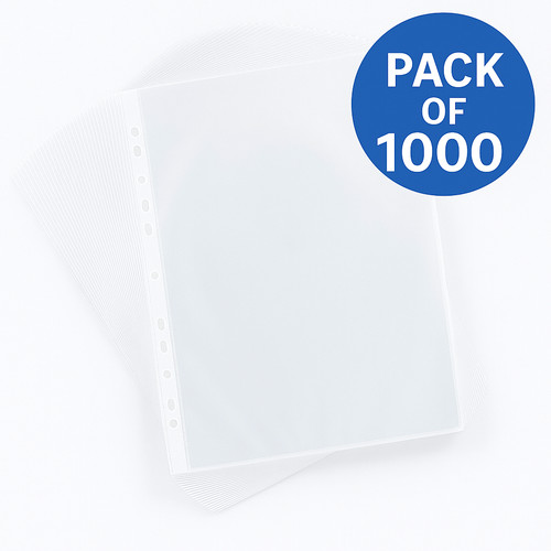 1000 clear plastic punched - 1000, a4